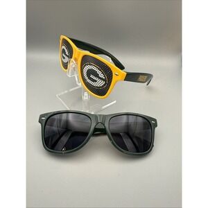 2 prs Green Bay Packers Sportsfarer Sunglasses Licensed NFLFootball Green/Yellow
